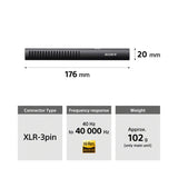 Sony ECM-778 Shotgun Microphone with Compact Design Introduced (Black) (Open Box)