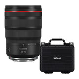 Canon RF 24-70mm f/2.8L IS USM Lens with Weatherproof Hard Case - Customizable Foam