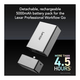Lexar Professional Workflow Go 5000mAh Battery Pack - Rechargeable Power for Workflow Go Dock