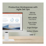 BenQ GW2786TC USB Hub Monitor 27-Inch FHD 100Hz (White) with Screen Cleaner HDMI Cable and USB-C Hub
