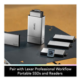 Lexar Professional Workflow Go Battery-Powered 2-Bay Portable Docking Station