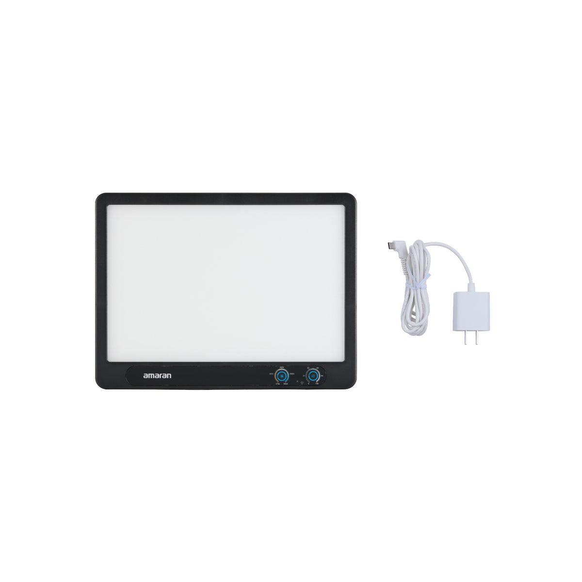 Amaran Verge Edge-Lit LED Flicker-Free Panel Light (Charcoal, US) Bundle