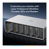 Lexar Professional Workflow Docking Station with 6 Customizable Bays with Thunderbolt 4 Connectivity