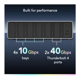 Lexar Professional Workflow Docking Station with 6 Customizable Bays with Thunderbolt 4 Connectivity