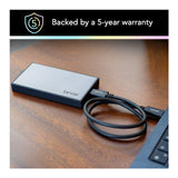 Lexar Professional Workflow Portable 2TB SSD - Aluminum Build, 68-Rated Up to 2000MB/s Read/Write