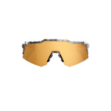 100 Percent SPEEDCRAFT XS Money Mike 3 Polished Black Tortoise with HiPER 24K Gold Mirror Lens
