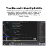 BenQ GW2790QT 27-Inch 2K QHD Monitor 75Hz (White) with Screen Cleaner HDMI Cable and USB-C Hub