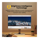 BenQ GW2790QT 27-Inch 2K QHD Monitor 75Hz (White) with Screen Cleaner HDMI Cable and USB-C Hub