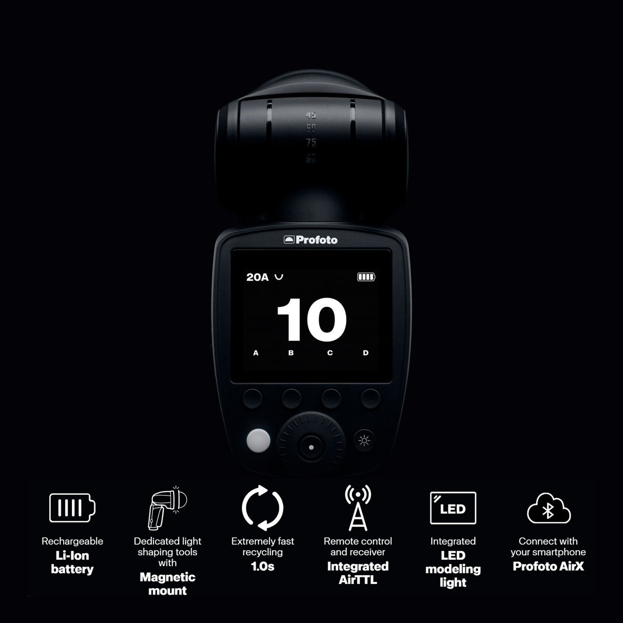 Profoto A10 On-Camera Flash Light for Sony Camera Bundle with Accessories