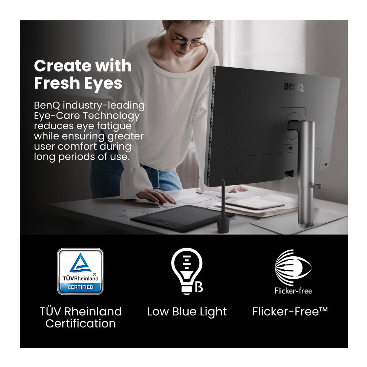 BenQ PD3225U 31.5-In. Designer Monitor 16:9 4K UHD HDR10 Thunderbolt 3 IPS Black