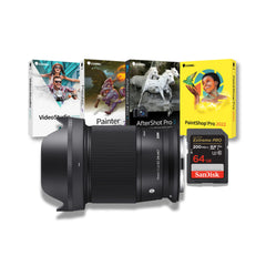 Sigma 16mm F1.4 DC DN Contemporary Lens (Canon RF) Bundle