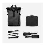 Wandrd PRVKE Backpack  Weather-Resistant and Expandable Bundle (Black) (Open Box)