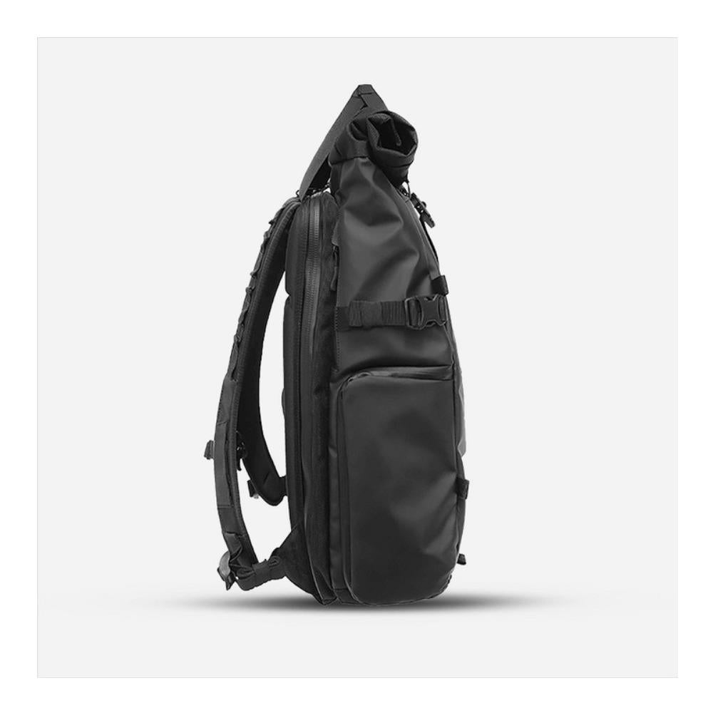 Wandrd PRVKE Backpack – Weather-Resistant and Expandable Bundle (Black)