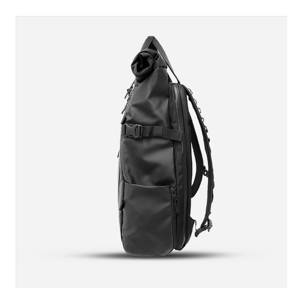 Wandrd PRVKE Backpack  Weather-Resistant and Expandable Bundle (Black) (Open Box)