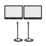 Amaran Verge Edge-Lit LED Panel Light (Charcoal, US) with Base Stand Bundle