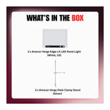 Amaran Verge Edge-Lit LED Panel Light (White, US) with Accessory Bundle