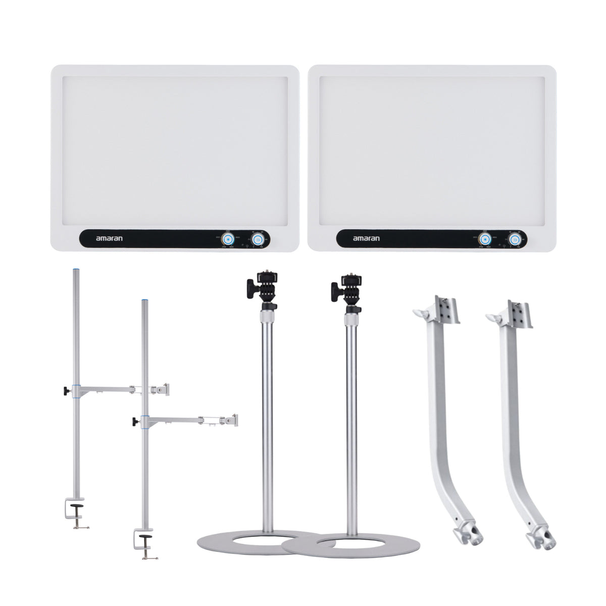 Amaran Verge Edge-Lit LED Panel Light (White, US) with Accessories Bundle