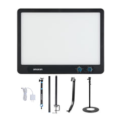 amaran Verge Edge-Lit LED Panel Light Flicker-Free (Charcoal, US) Bundle