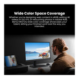 BenQ PhotoVue SW272Q 27-Inch 1440p HDR Monitor (Black) Bundle