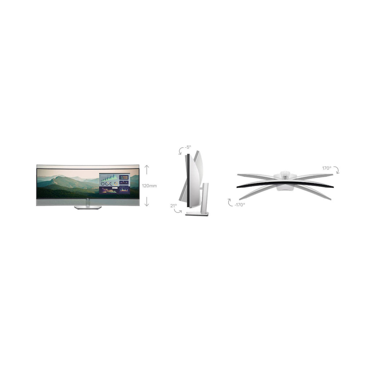 Dell UltraSharp U4924DW 49-Inch DQHD Curved Screen Edge WLED LCD Monitor (Black)