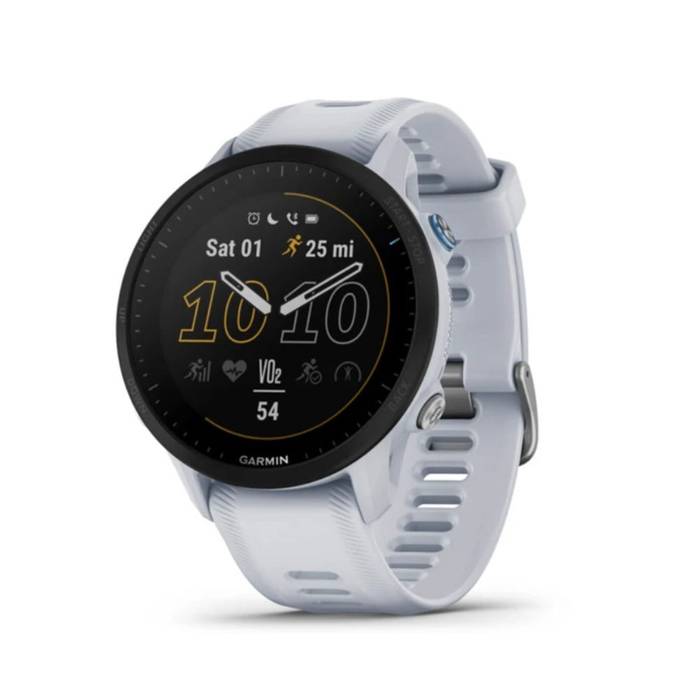 Garmin Forerunner 955 Premium Running Watch, Whitestone