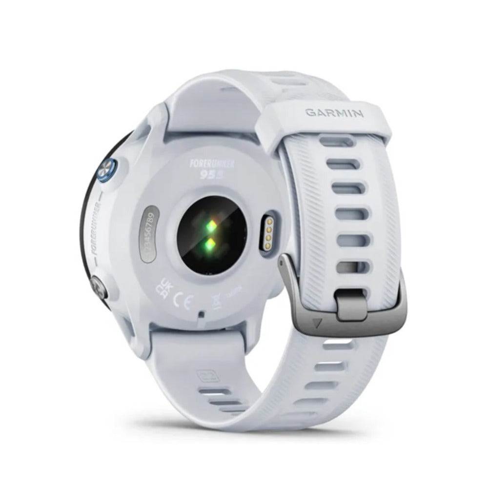 Garmin Forerunner 955 Premium Running Watch, Whitestone