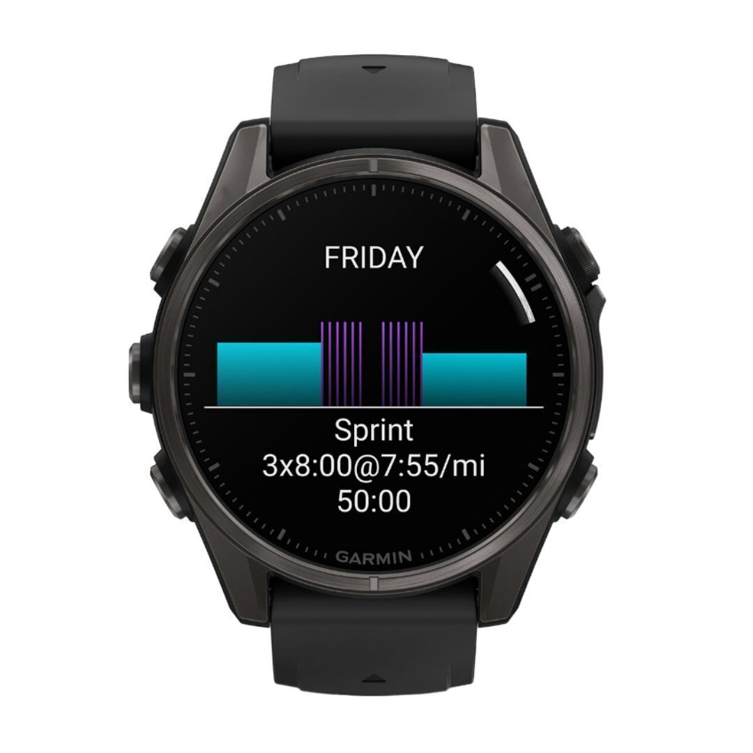 Garmin Fenix 8 AMOLED Sapphire 43mm GPS Smartwatch (Black/Pebble Gray) Bundle