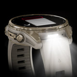 Garmin Fenix 8 43mm GPS Smartwatch (Soft Gold/Fog Gray-Dark Sandstone) Bundle