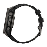 Garmin Fenix 8 Sapphire Solar 51mm Smartwatch (Black and Pebble Gray) Bundle