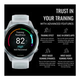 Garmin Forerunner 570 42mm GPS Running Smartwatch (Cloud Blue/Whitestone) Bundle