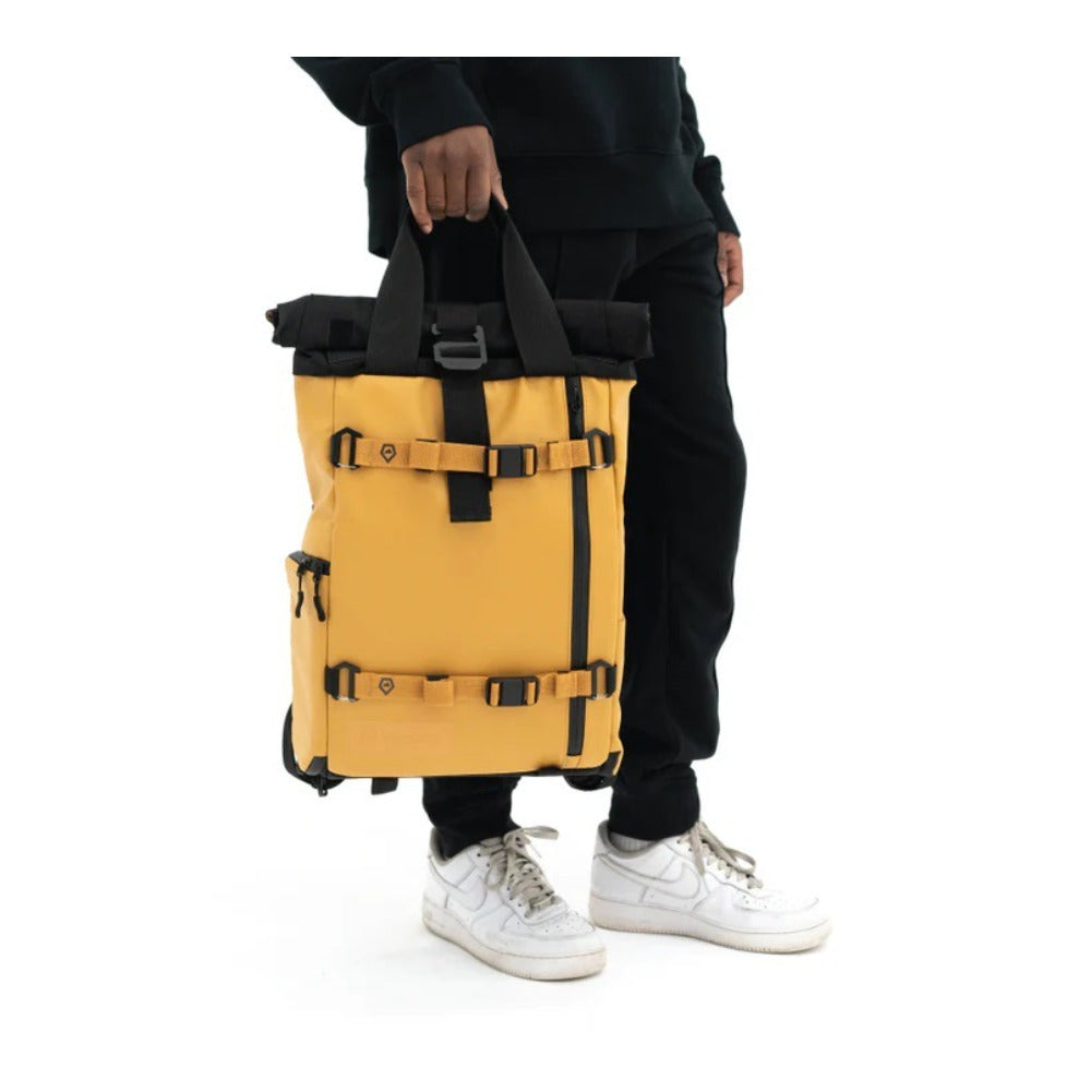 WANDRD PRVKE Lite Camera Backpack with Expandable Rolltop (Dallol Yellow) (Open Box)