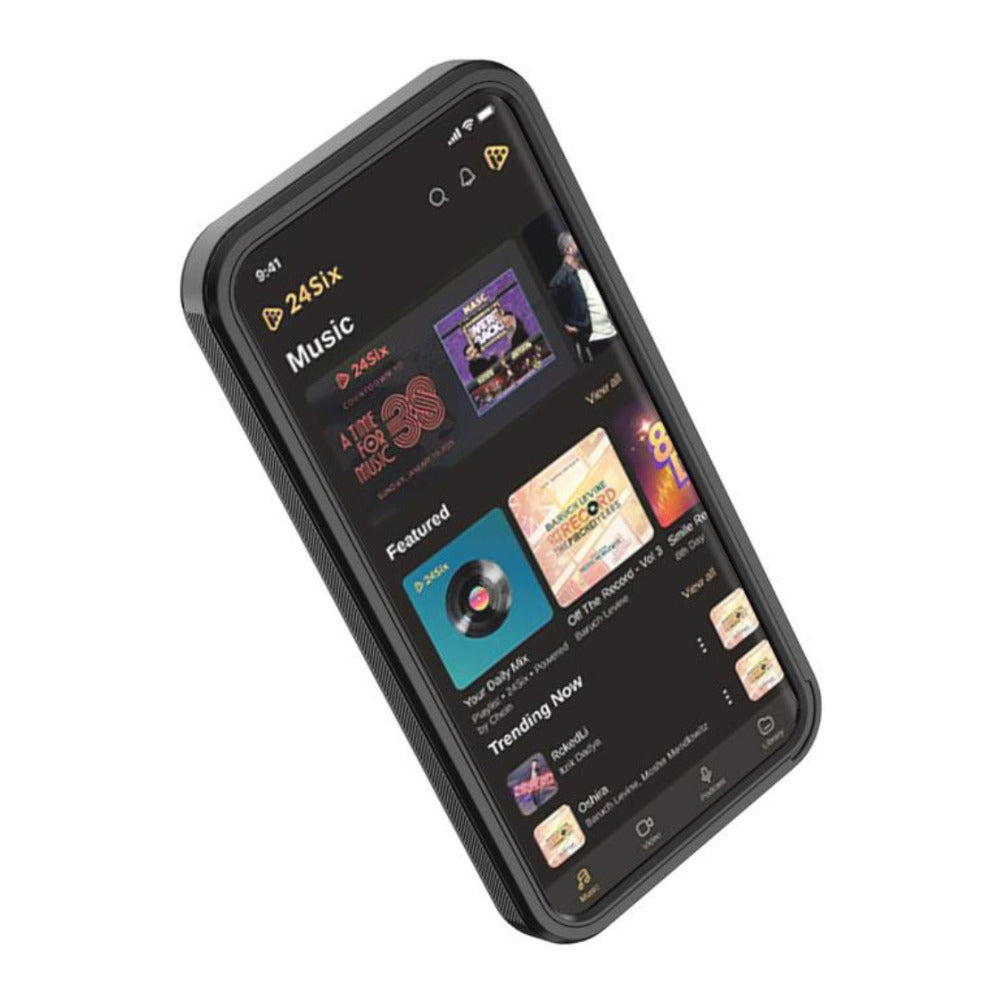 24Six FamilyPlayer2 MP3 Case Anti-Fall Shock-Absorbing Design (Black)