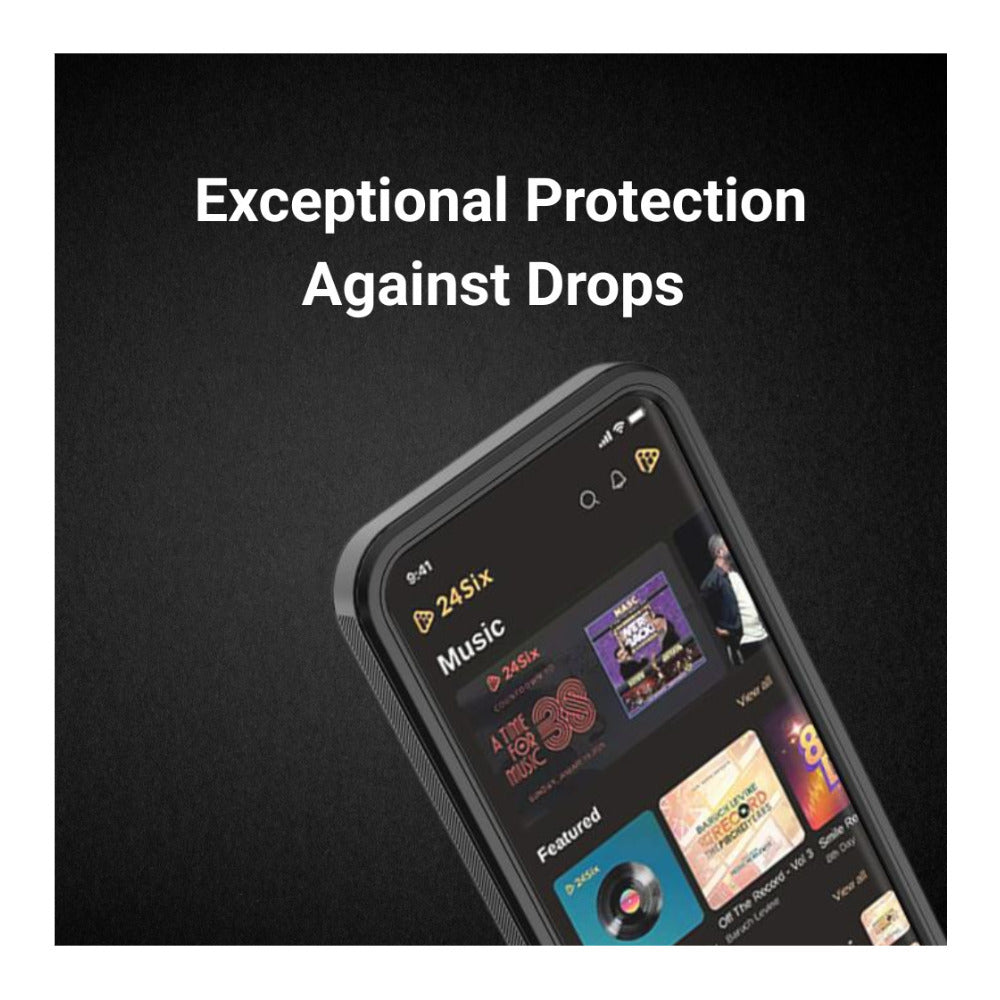 24Six FamilyPlayer2 MP3 Case Anti-Fall Shock-Absorbing Design (Black)