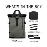 WANDRD PRVKE 21L Weather-Resistant Backpack (Wasatch Green, Photography Bundle) (Open Box)