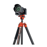 Fotopro X-Airfly Max Tripod with Detachable Monopod and Phone Holder (Orange)