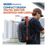 Fotopro X-Airfly Max Tripod with Detachable Monopod and Phone Holder (Orange)