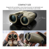 ATN 10x42 3K Laser Ballistics Rangefinder Binoculars IPX6 with LCD Display