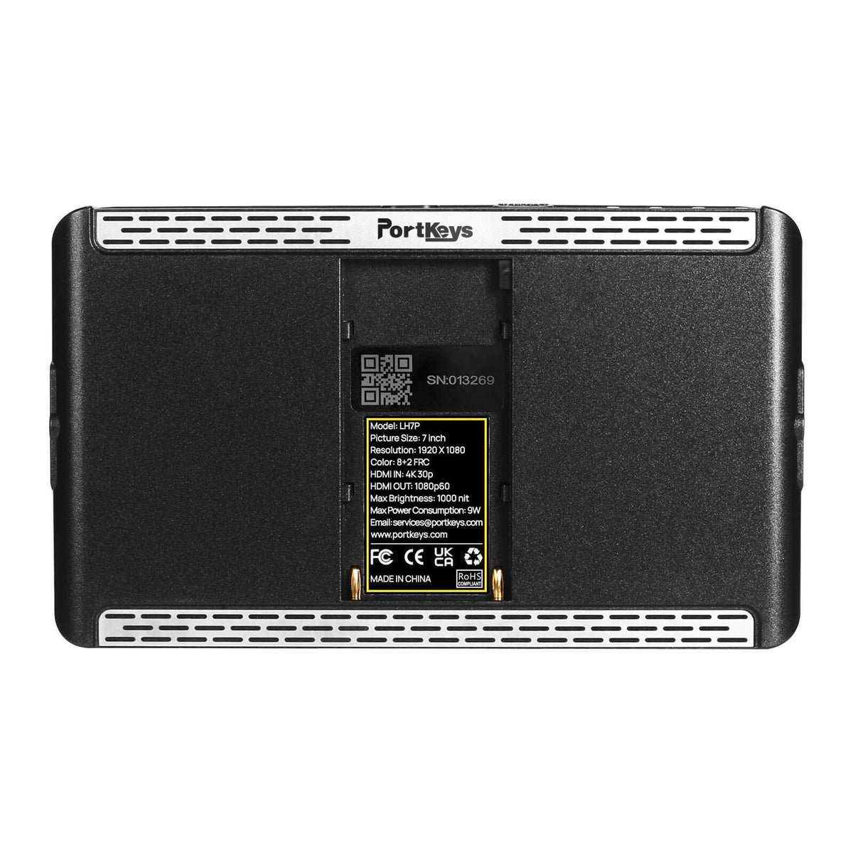 PORTKEYS LH7P 7- Inches High-Bright Touchscreen Monitor with Wireless Control (Black)