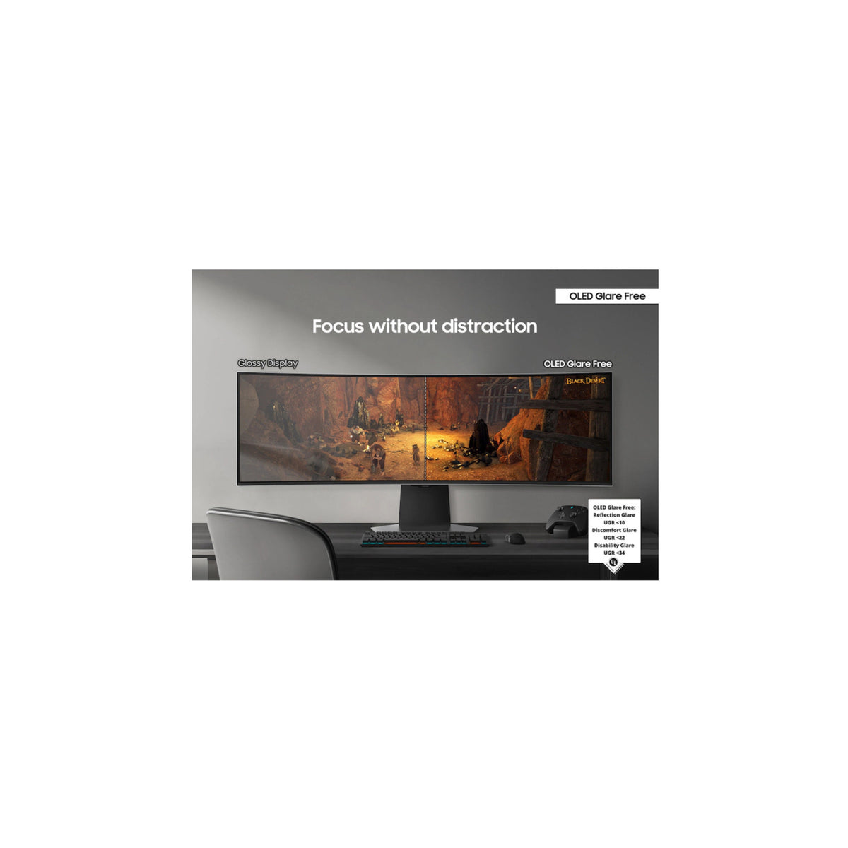 Samsung Odyssey QD-OLED G9 G95SD 49-Inch 240 Hz Curved Ultrawide Gaming Monitor (Open Box)