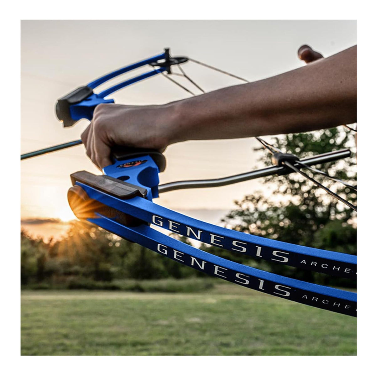 Genesis Bows Original Gen Bow Kit - Left-Hand, Zero Let-Off Design (Blue) (Open Box)