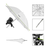GVM LED Video Soft Light Daylight-Balanced LS-p80s LED 1-Light Kit with Umbrella