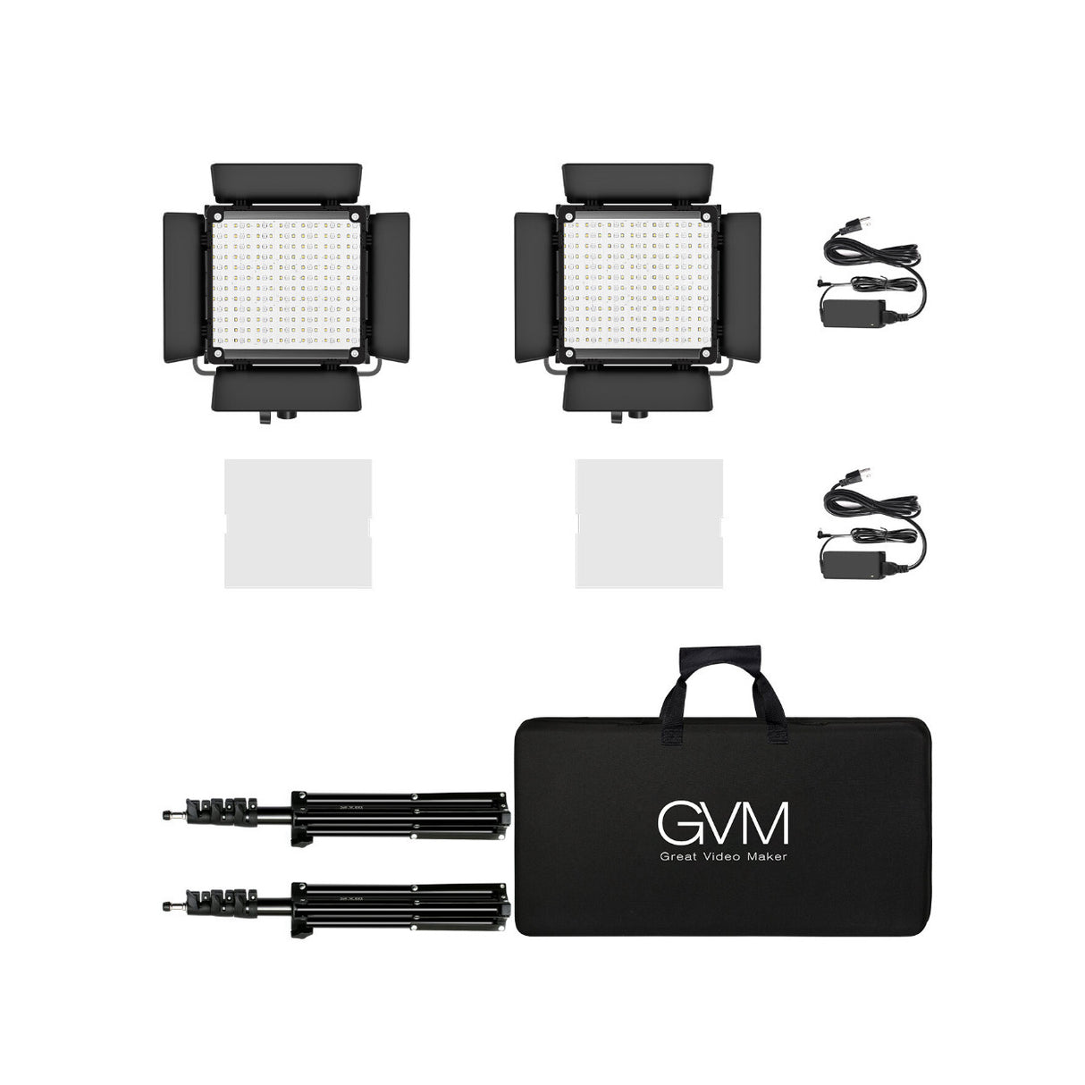 GVM 800D-RGB LED Light Panel (2-Light Kit)