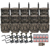 Stealth Cam Revolver Pro 2.0 40MP 360 Degree Brown Cellular Camera Bundle