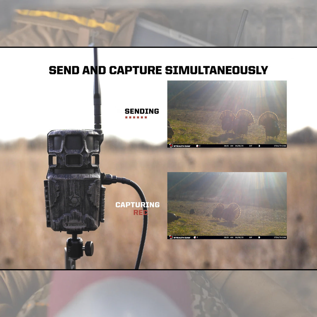Stealth Cam Revolver Pro 2.0 40MP 360 Degree Brown Cellular Camera Bundle