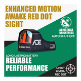 ADE Advanced Optics RD3-009-2 Waterproof Red Dot Sight with 5 MOA (Black)