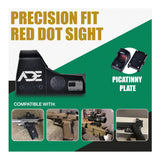 ADE Advanced Optics RD3-009-2 Waterproof Red Dot Sight with 5 MOA (Black)