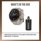 Garmin Descent Mk3i Watch Style-Dive Computer (43mm, Bronze/Gray) Bundle