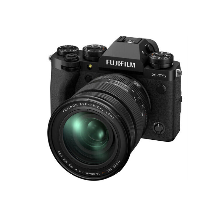 Fujifilm X-T5 40MP APS-C Sensor Mirrorless Camera with 16-80mm f/4 Lens (Black)