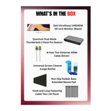 Dell UltraSharp U4924DW 49-Inch DQHD Curved Screen Edge Monitor (Black) Bundle