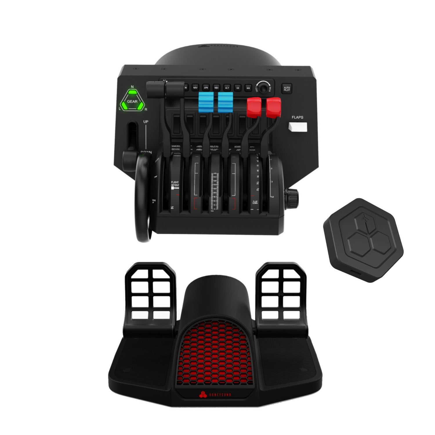 honeycomb flight pedals Honeycomb Bravo Throttle Quadrant with Charlie Rudder Pedals and Xbox – Focus Camera